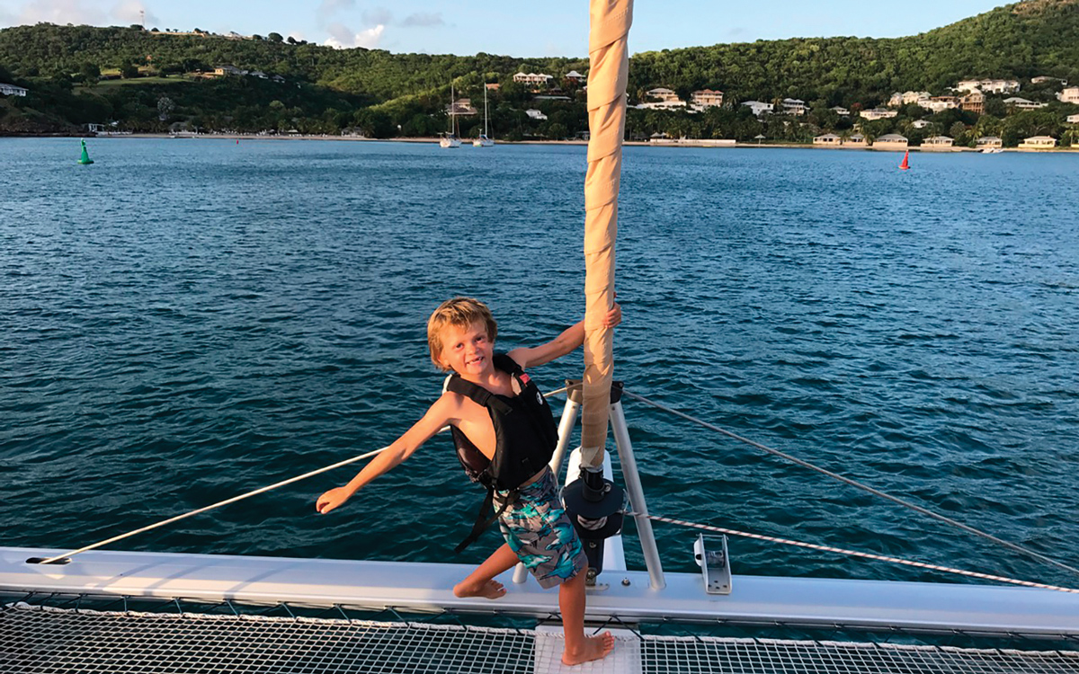 caribbean-cruising-chris-draper-family-Fountaine-Pajot-Lipari-41-foredeck