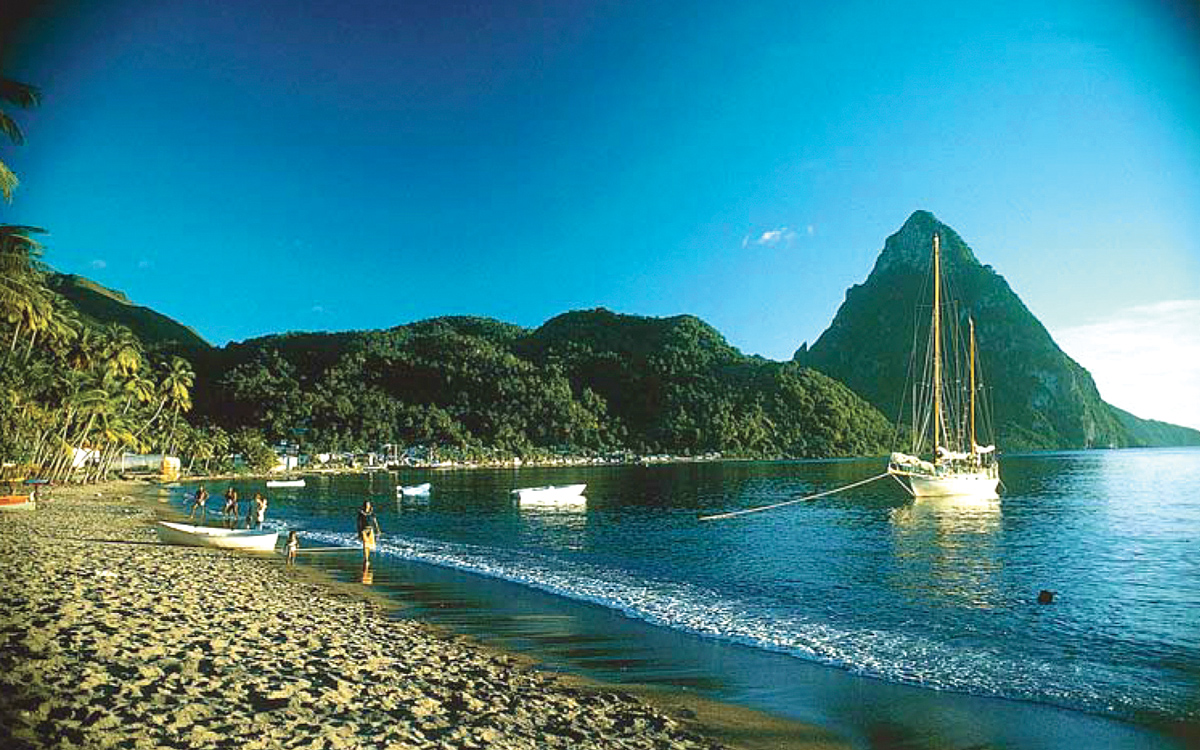 caribbean-nigel-calder-Shakedown-Cruise-Nada-anchored-Soufriere-St-Lucia