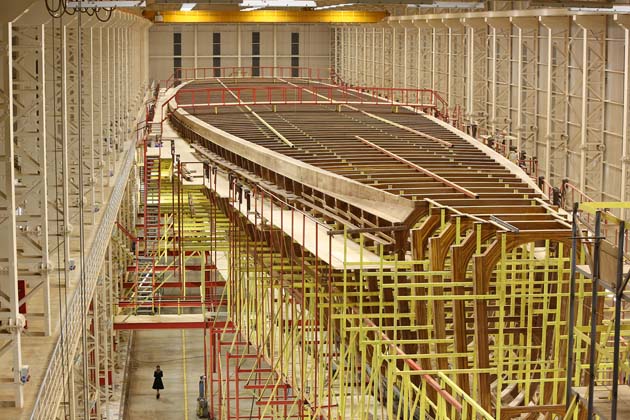 The 141m four-masted Dream Symphony is currently in build out of wood in Turkey, and includes vast living accommodation, and a swimming pool that converts to become a helipad platform