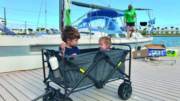 A trolley can make a good buggy substitute